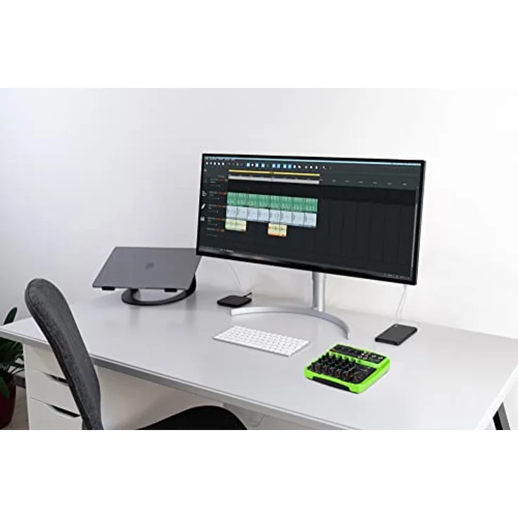 Pronomic Mini6 USB-Mischpult - USB-betriebener 6-Kanal Mixer mit Bluetooth® und USB - Grün – Bild 2