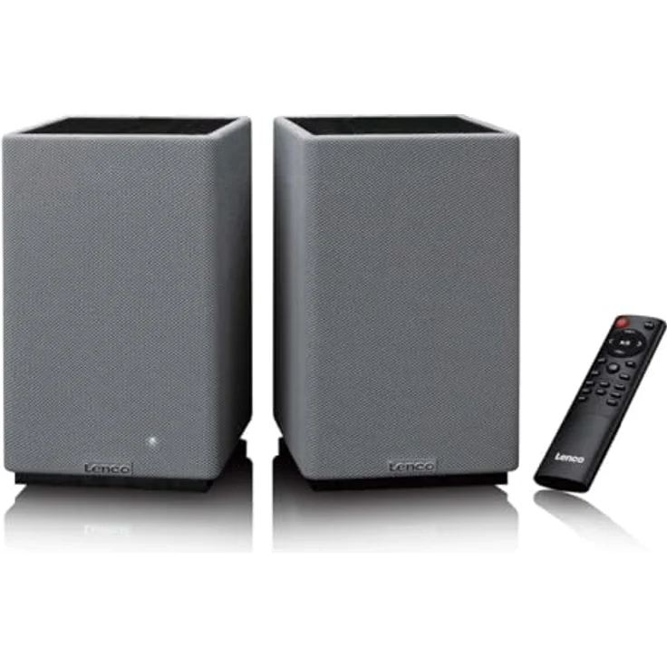 Lenco Aktiv Lautsprecher 2x40W, Bluetooth, USB, AUX, optischer Eingang, Schwarz – Bild 4