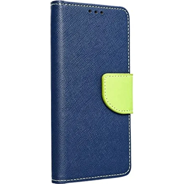 COFI 1453 Fancy Hülle kompatibel mit Samsung Galaxy A54 5G Handy Hülle Brieftasche mit Standfunktion, Kartenfach Blau-Grün