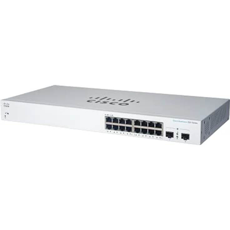 Cisco Business CBS220-16P-2G Smart Switch | 16 GE-Ports | PoE | 2x1G SFP | 3 Jahre eingeschränkte Hardwaregarantie (CBS220-16P-2G-EU) – Bild 1