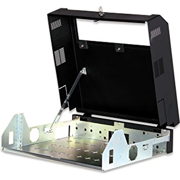 DIGITUS Wandgehäuse, Slim 3HE rotierbar, 145x500x475 Schwarz – Bild 3