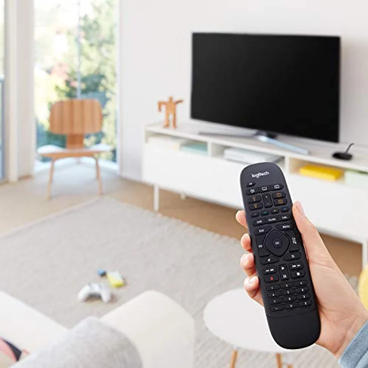 Logitech HARMONY COMPANION Universalfernbedienung, Für Kabelbox, Apple TV, fireTV, Alexa, Roku, Sonos und Smart Home-Geräten, Einfache Einrichtung mit App, LG-Samsung-Sony-Panasonic-Xbox-PS4 - schwarz - Preisvergleich – Bild 2