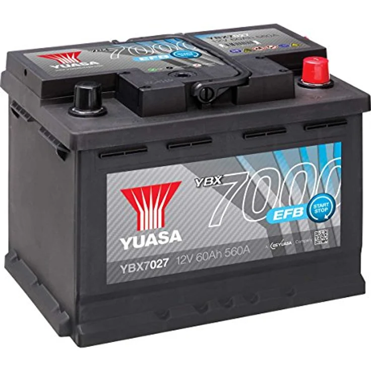 Yuasa EFB Start Stop Autobatterie 12V 65Ah, Poltyp T1, hochwertige Erstausrüstungsqualität – Bild 2