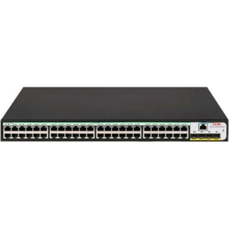 H3C Switch S5120V3-52P-LI L3, mehrfarbiger Netzwerk-Switch mit 52 Ports, 22,66 x 22,68 x 8,97 cm