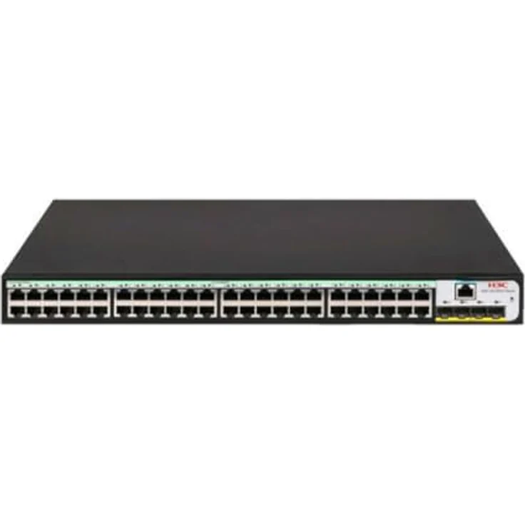 H3C Switch S5120V3-52P-LI L3, mehrfarbiger Netzwerk-Switch mit 52 Ports, 22,66 x 22,68 x 8,97 cm – Bild 1