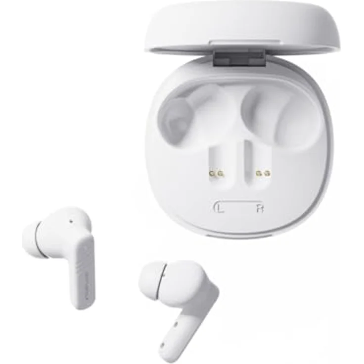 4smarts SkyBuds Screen Pro ANC, True Wireless In-Ear-Kopfhörer mit aktiver Geräuschunterdrückung, 5h Akkulaufzeit, Kabellos, Weiss – Bild 3