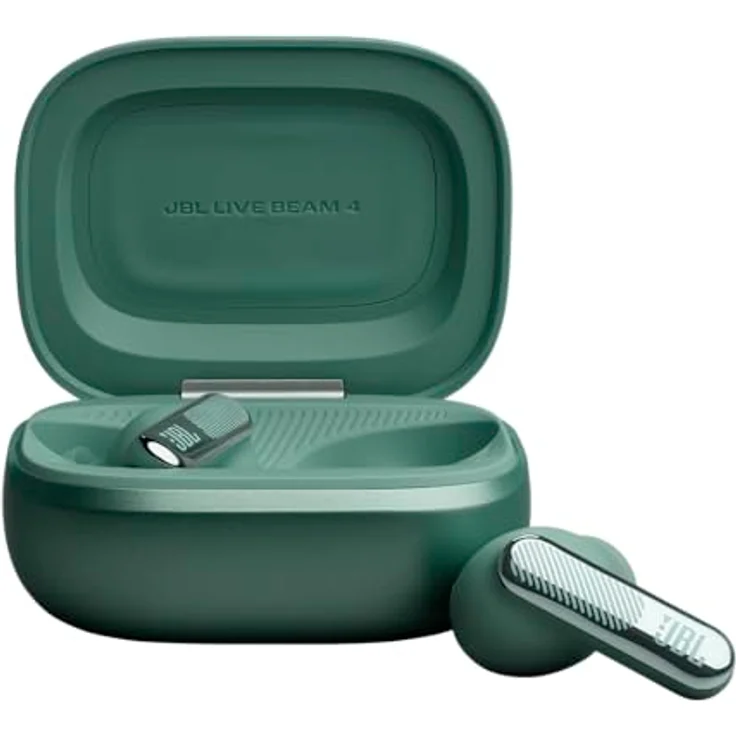 JBL Live Beam 4, Kabellose Noise-Cancelling-Ohrhörer mit Hi-Res Audio, 48 Std. Akkulaufzeit, IP55 wasserdicht, Grün – Bild 1