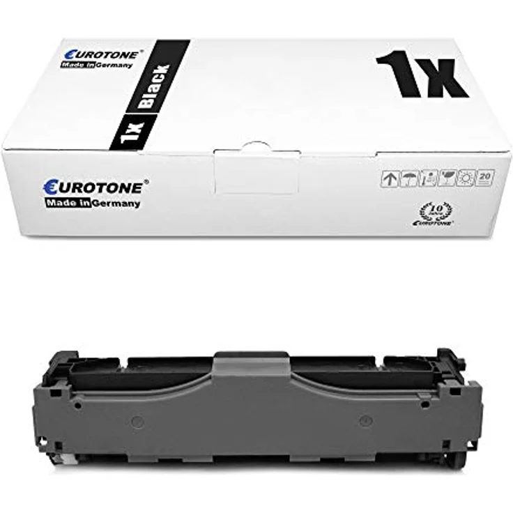 Eurotone 1x Toner kompatibel für Canon I-Sensys LBP 7200 7210 7660 7680, Schwarz, 3500 Seiten Reichweite, Modell 718BK – Bild 1