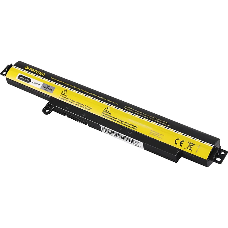 Patona Ersatzakku A31N1311 / F102BA, 11,25 Volt 2200mAh Li-Ion, Schwarz/Gelb