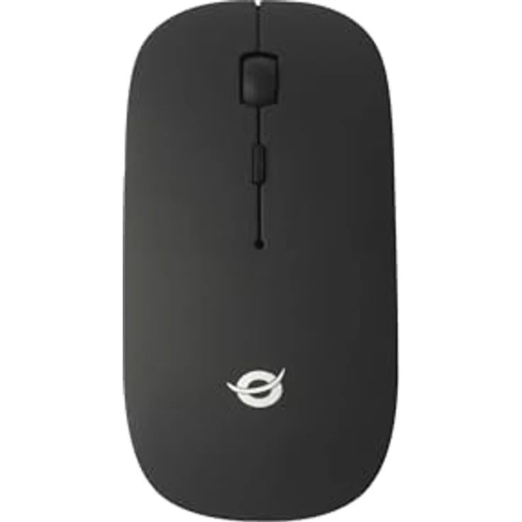 Conceptronic LORCAN01B 4-Tasten-Bluetooth-Maus, drahtlose Bluetooth 5.0-Konnektivität, DPI-Schalter (800/1200/1600), für Links- und Rechtshänder, gummierte Oberfläche – Bild 2