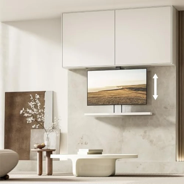 my wall TV Lift HP66-2L, Möbel- & Deckenmontage mit Fernbedienung, App & Sprachsteuerung, für 37"-65" (94-165 cm), bis 60 kg, mit Antikollisionsfunktion – Bild 5