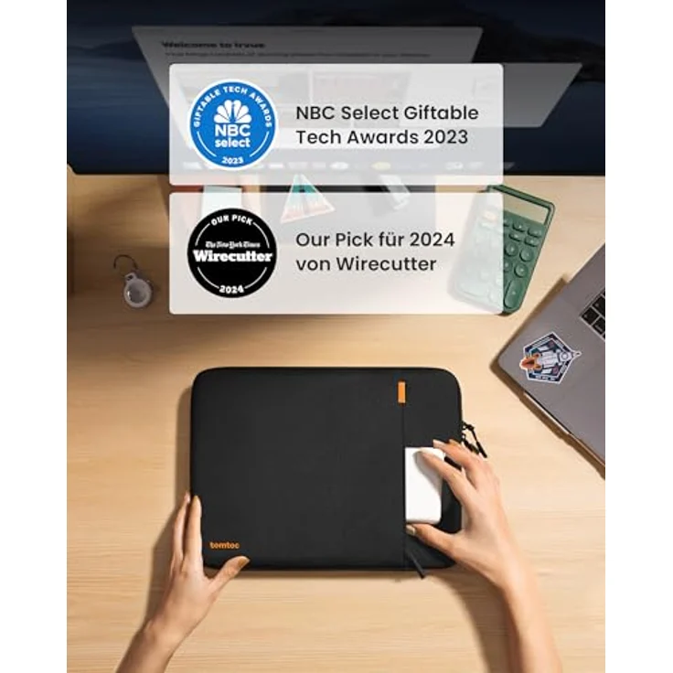 Laptoptasche 38,1 cm (15 Zoll) 15 Inch for New MacBook Pro blau/schwarz – Bild 2