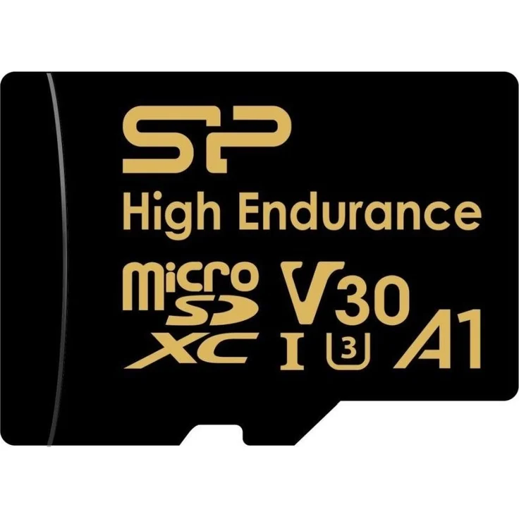 Silicon Power microSDXC High Endurance 128GB V30, Speicherkarte mit Adapter, Schwarz