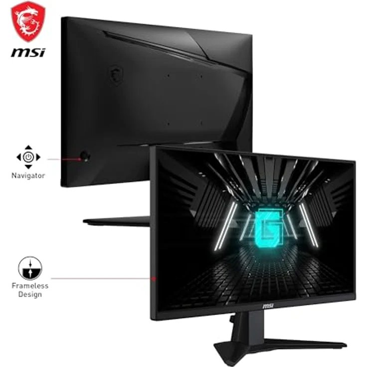 MSI G255F, 24,5-Zoll FHD Gaming-Monitor mit Rapid IPS-Panel, 180 Hz, 1 ms Reaktionszeit, 99% sRGB, Adaptive-Sync, DP 1.2a, HDMI 2.0b CEC – Bild 3