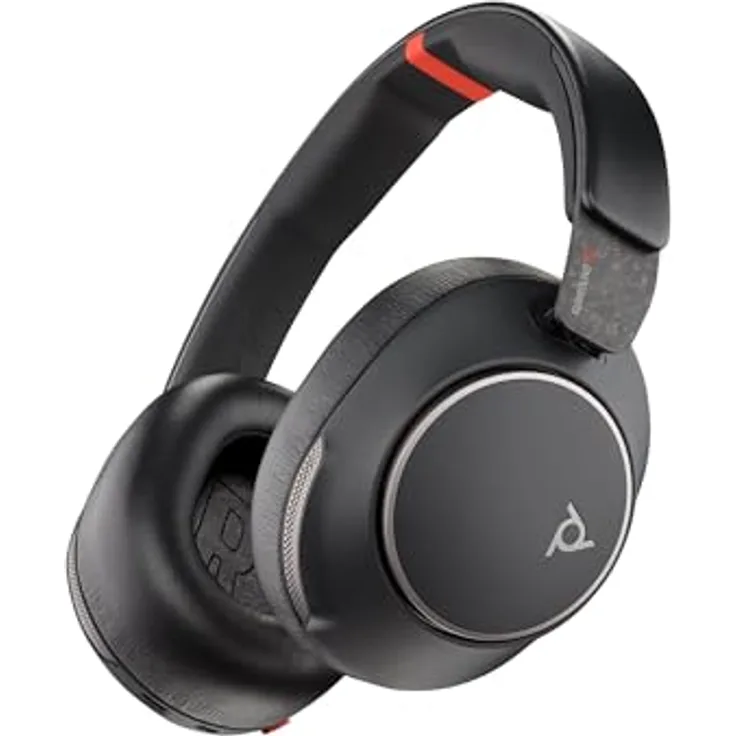 HP Poly Voyager Surround 85, Bluetooth Headset mit USB-A/C Anschluss und herausragender Klangqualität