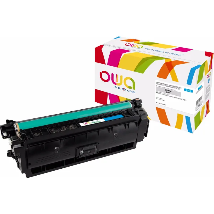 Armor OWA OWA Cyan Tonerpatrone, wiederaufbereitet, kompatibel mit HP Color LaserJet, hohe Ergiebigkeit bis zu 5000 Seiten