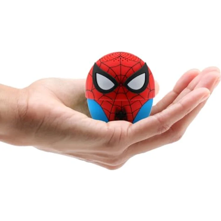 Bitty Boomers Marvel Bluetooth-Lautsprecher, Spiderman 2-Zoll-Hochlautsprecher, Bluetooth 5, kabelloses Stereoerlebnis, rot – Bild 3