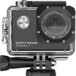 Easypix GoXtreme Rebel+, Action Cam mit 30p, WLAN, wasserdicht bis 30m, 140° Ultra-Weitwinkelobjektiv, Schwarz