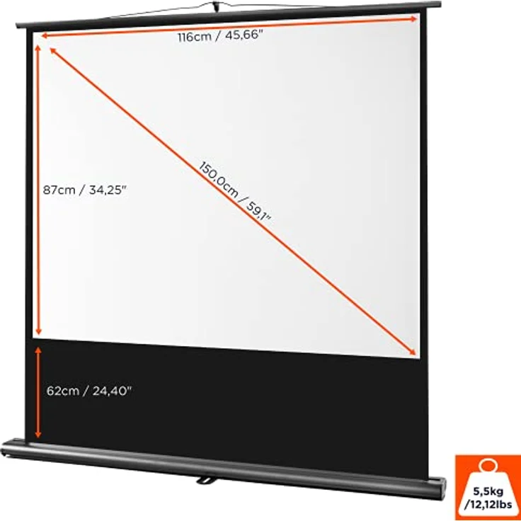 Celexon Leinwand Ultramobil Professional 120 x 90 cm – Bild 3