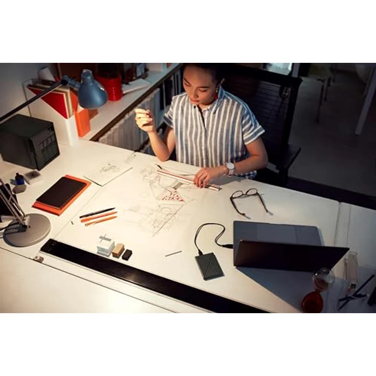 WD My Passport (6 TB), Externe Festplatte, Schwarz mit Backup-Software und Passwortschutz – Bild 2