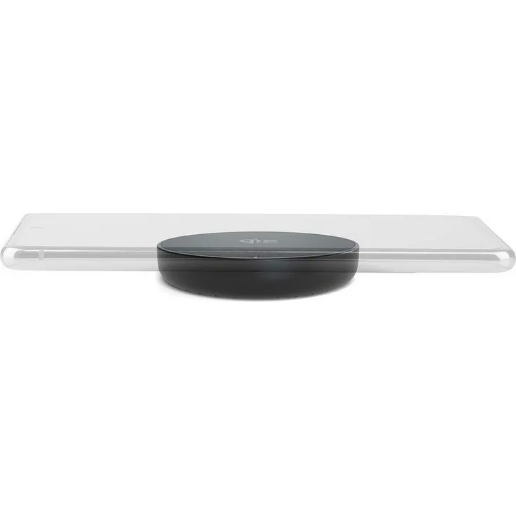 Nedis WCHAQF25WBK Induktions-Ladegerät, kabellos mit magnetischer Ausrichtung und integriertem USB-C-Kabel, schwarz