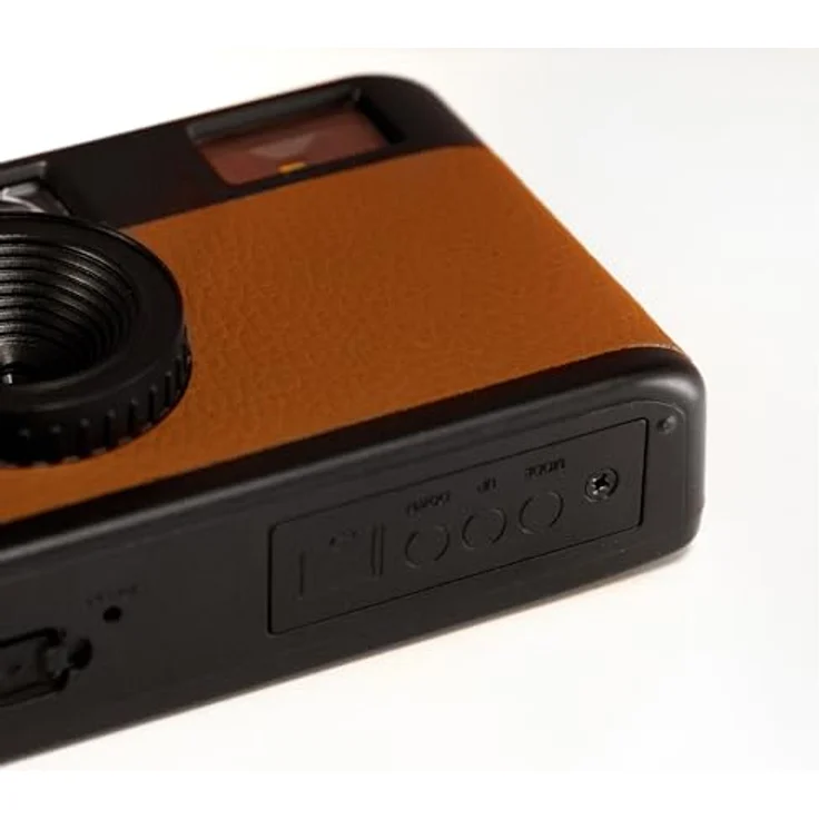 Camp Snap CS-V105, Retro Digitalkamera im Vintage-Look, 8MP mit USB-C und SD-Slot, braun – Bild 5
