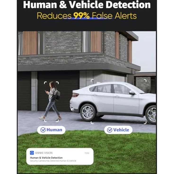 Annke I91DG LAN IP Überwachungskamera 4096 x 3072 Pixel, Netzwerkkamera, Weiss – Bild 3