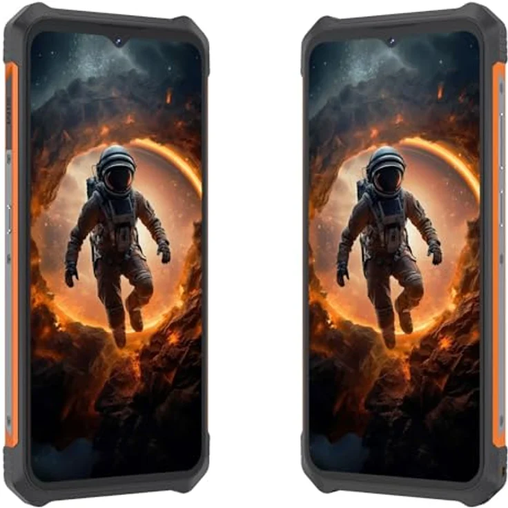Cubot Kingkong ES, 6,56-Zoll-HD+-Smartphone, 16 GB + 10 GB RAM, 128 GB ROM, 48-MP-Dreifachkamera, 5100-mAh-Akku, Android 14, OctaCore, Schwarz + Orange – Bild 3