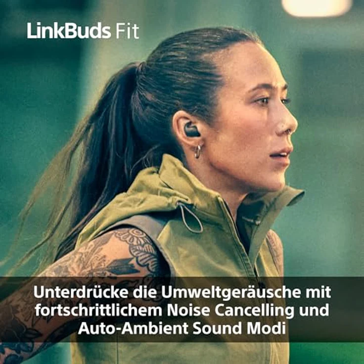 Sony LinkBuds Fit, Truly Wireless Noise Cancelling Bluetooth Earbuds, IPX4, 21h Akkulaufzeit, Umgebungsgeräuschmodus, Multipoint-Verbindung, iOS & Android, Rosa – Bild 5
