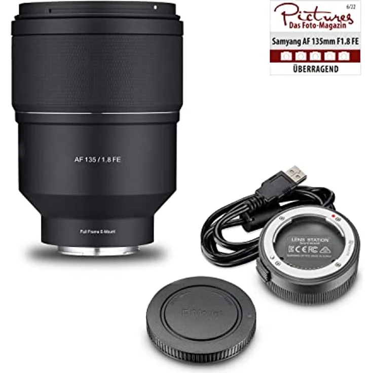 Samyang AF 135mm F1.8 FE Teleobjektiv mit Autofokus, lichtstark, für Sony E-Mount, inkl. Lens Station, wettergeschützt, 772 g, ideal für Porträts und kreative Fotografie – Bild 2