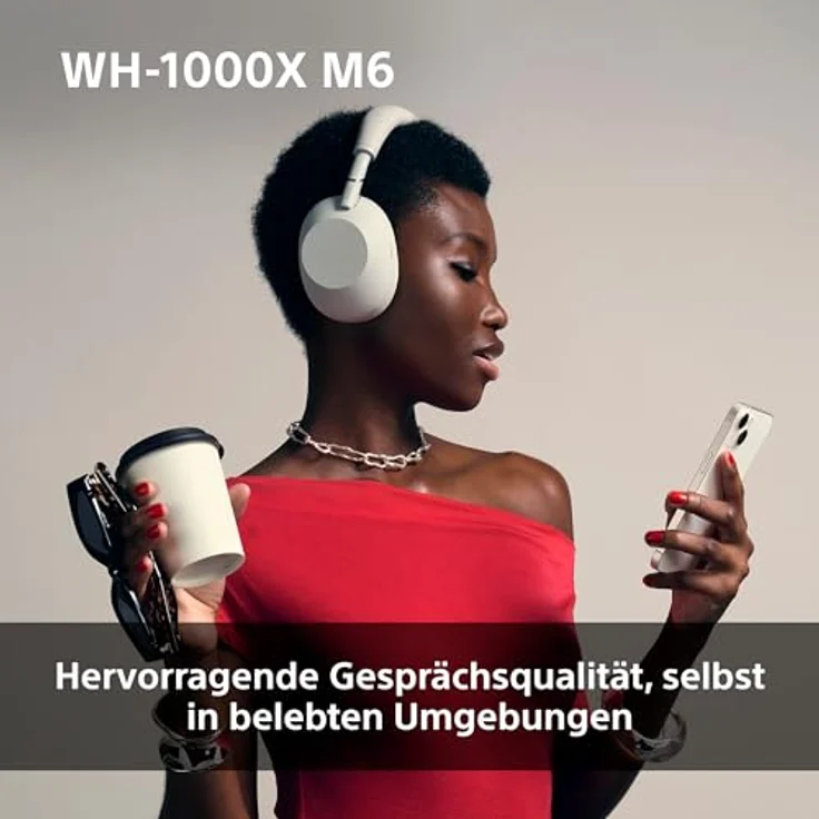 Sony WH-1000XM6P, Over-Ear-Kopfhörer mit Adaptive Noise-Cancelling, Freisprechfunktion, Hi-Res Sound, Multi-Point-Verbindung und Transparenzmodus, schwarz – Bild 11
