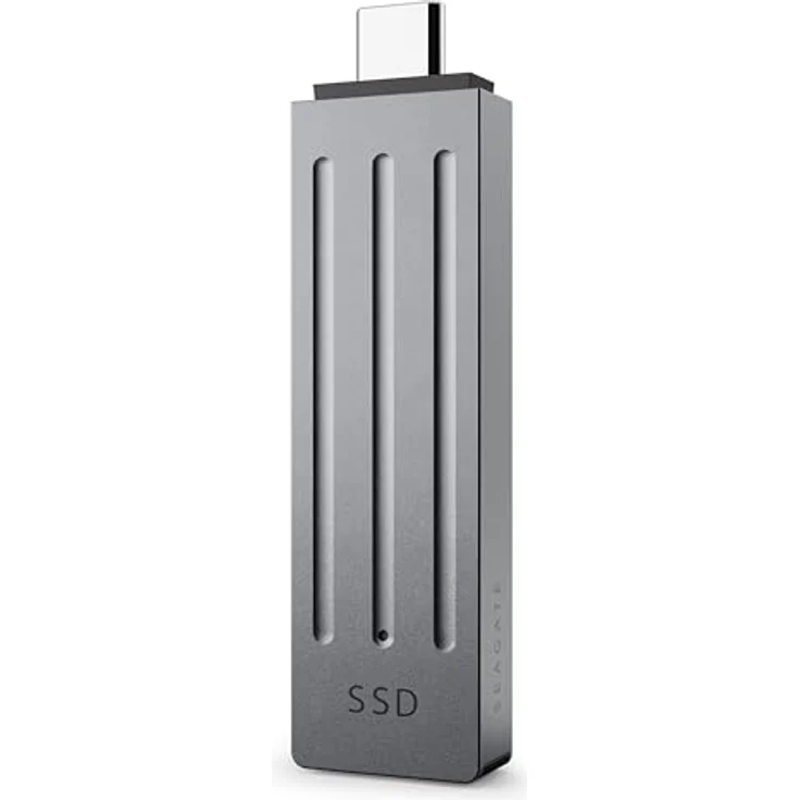 Seagate Ultra Compact 2TB SSD extern, USB 3.1 Typ C, 1000MB/s, Dark Blue, Data Rescue Service – Bild 2
