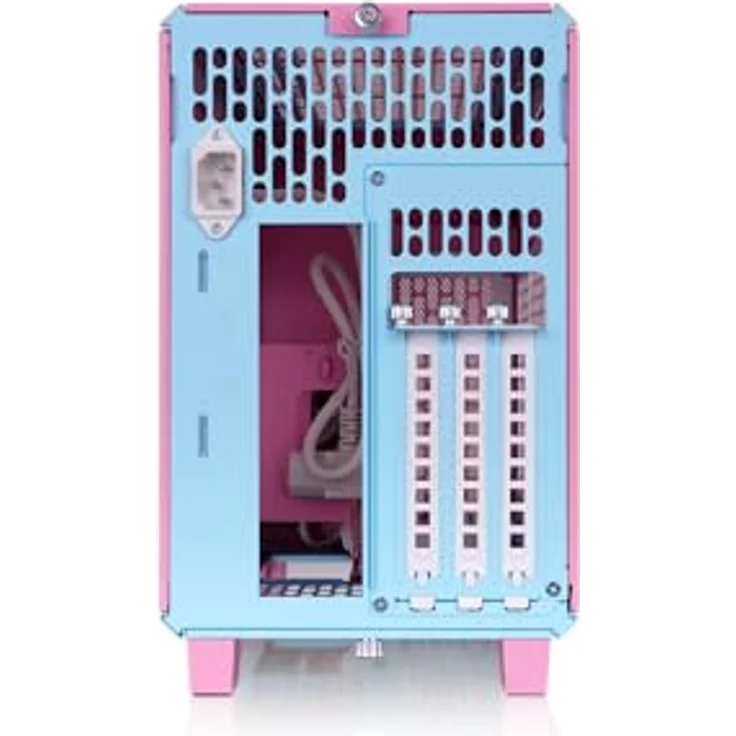 Thermaltake TR100 Mini Tower PC-Gehäuse, super kompakt, Bubble Pink, für Mini ITX Mainboards, unterstützt Grafikkarten bis 360 mm und AiO-Wasserkühlungen bis 280 mm – Bild 4