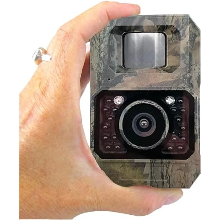 Berger & Schröter Mini Wildkamera, 48 MP Überwachungskamera mit Full HD Video, PIR-Bewegungsmelder und Solarpanel, wetterfest IP66 – Bild 8
