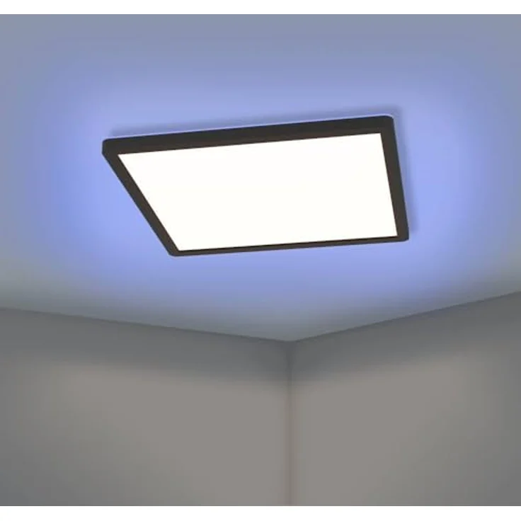 Eglo LED-Deckenleuchte Connect-Z Rovito-Z, smarte quadratische Deckenlampe in Schwarz, 29 cm, RGB, dimmbar, App-Steuerung via Bluetooth und ZigBee 3.0 – Bild 6