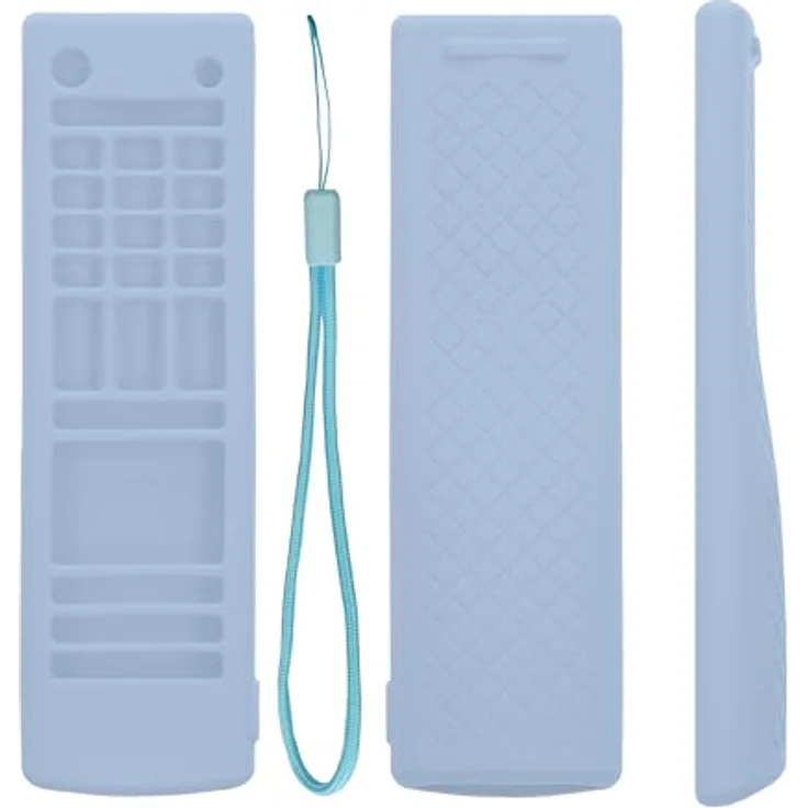 kwmobile Smart TV AKB Hülle Universal-Fernbedienung, Silikon Case, blau – Bild 6