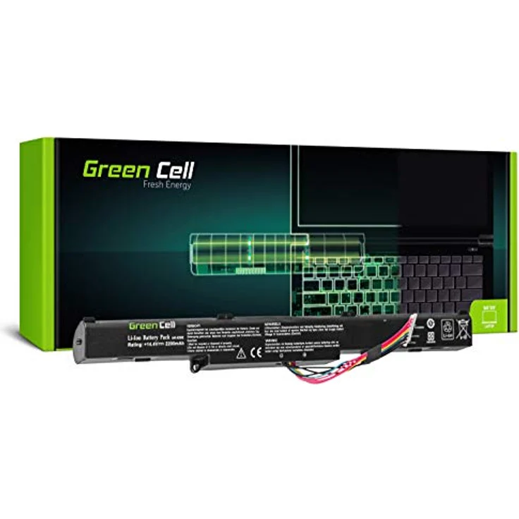 GreenCell Akku für Asus A41-X550E F550D F550DP F750L, 14,4V 2200mAh, schwarz, 100% kompatibel, bis zu 1000 Ladezyklen – Bild 1