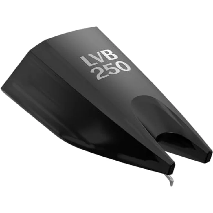 Ortofon Stylus Concorde Music Black LVB 250, Moving Magnet Stylus mit nacktem Shibata Diamant auf Boron Nadelträger, bestmögliches Klangspektrum & hohe Auflösung – Bild 1