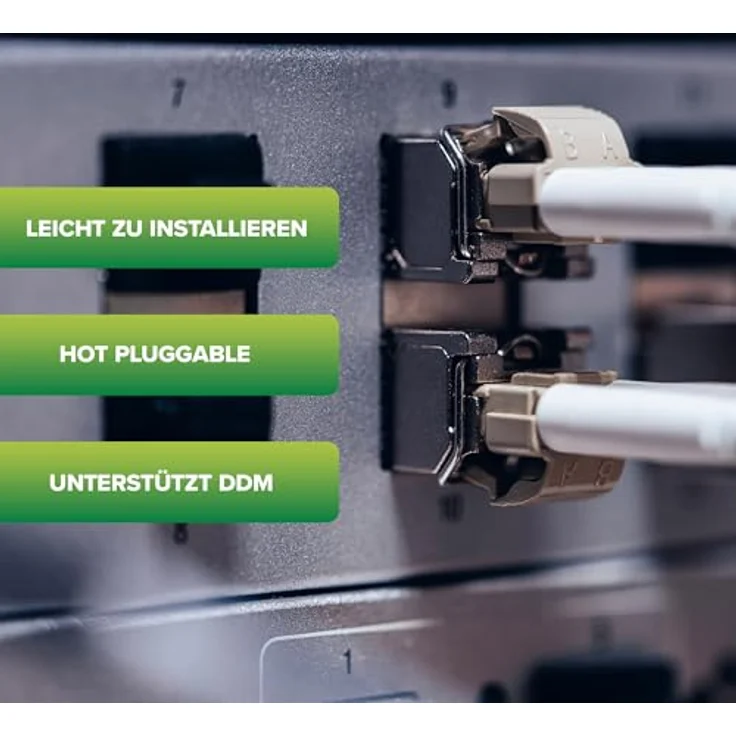InLine SFP Modul LWL ZX 1550nm Singlemode, Transceiver mit LC Buchsen, 120 km Reichweite, 1,25 Gb/s Vollduplex – Bild 3