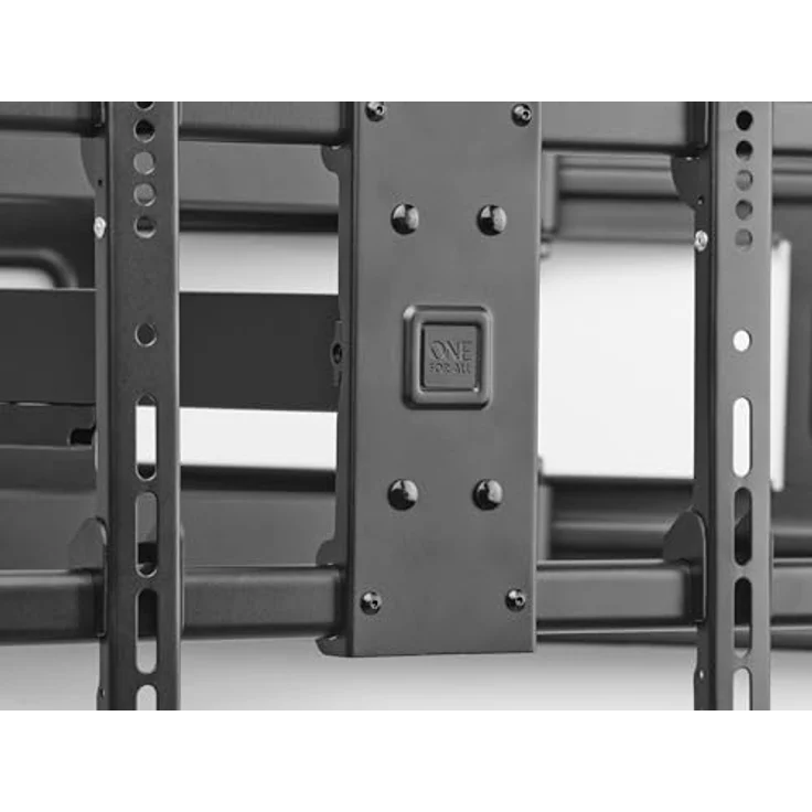 One For All voll bewegliche TV-Wandhalterung (WM4453), geeignet für 32-77 Zoll Fernseher, 180° Schwenkwinkel, 20° Neigungswinkel, 101,5 cm Abstand zur Wand, inkl. Kabelmanagementsystem - schwarz – Bild 5