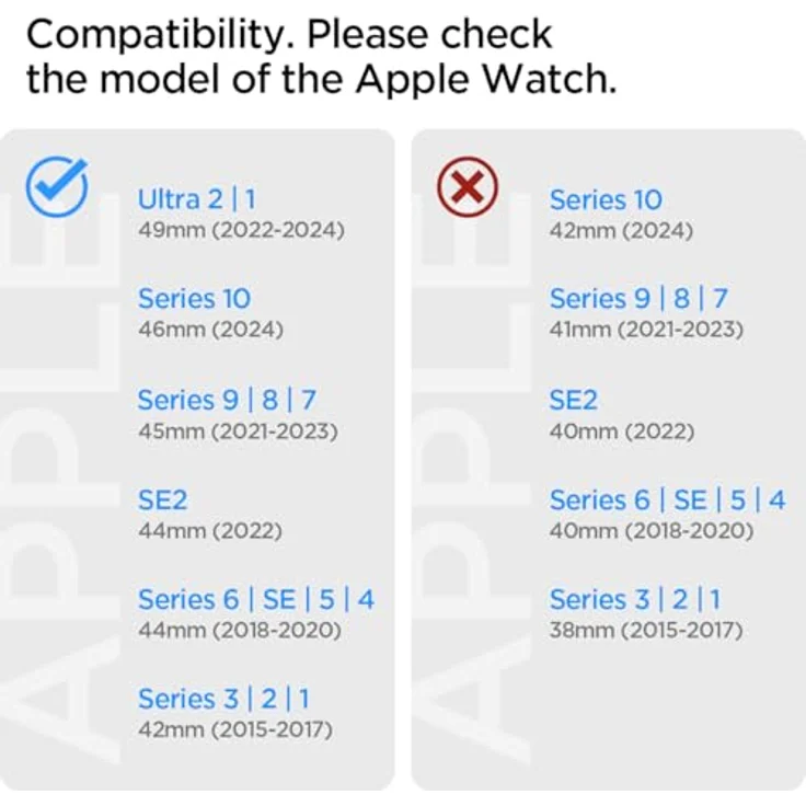 Spigen Athlex Air Armband für Apple Watch Ultra 2/1 49mm, Serie 10 46mm, 9/8/7 45mm, SE2/SE/6/5/4 44mm, 3/2/1 42mm - Hochwertiges Stoffarmband mit sicherem Klettverschluss, Actives Schwarz – Bild 2