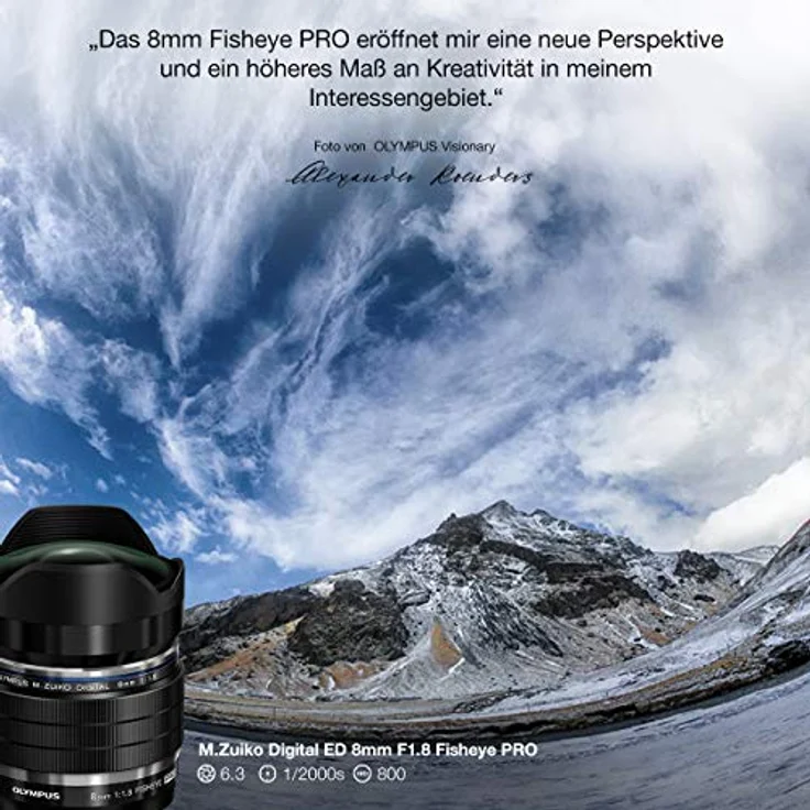 Olympus M.Zuiko Digital ED 8mm F1.8 PRO Objektiv, lichtstarke Festbrennweite, geeignet für alle MFT-Kameras (Olympus OM-D & PEN Modelle, Panasonic G-Serie), schwarz – Bild 6