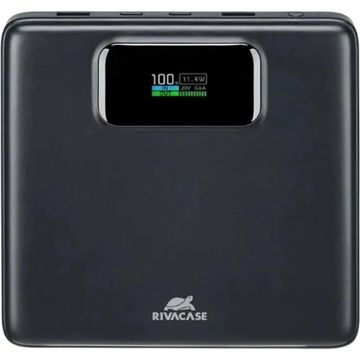 Rivacase Turbo VA1090, 20000 mAh Powerbank mit Power Delivery 3.0 und Quick Charge 3.0, Schwarz
