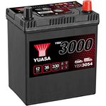 Yuasa SMF YBX3054 Autobatterie 36Ah, T1/T3 mit integrierter Ladezustandsanzeige und Tragegriff