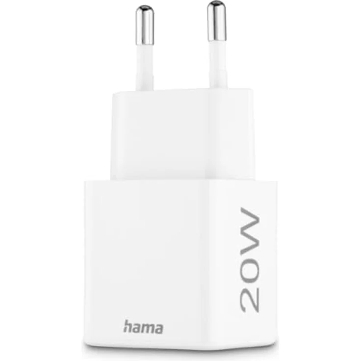 Hama Schnellladegerät, 1x USB-C PD, 1x USB-A QC, Mini-Ladegerät, 20 W, Weiß – Bild 5