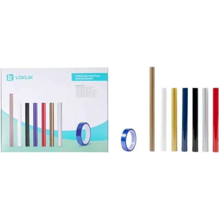 Loklik Starter Pack für Auto Heat Press, umfassendes Gestaltungsset für kreative Projekte