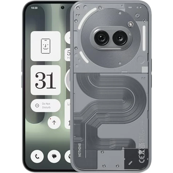 Nothing Phone (2a) Plus 12+256GB - Smartphone ohne Vertrag mit 50-MP-Frontkamera, 50-W-Schnellladefunktion, OS 2.6 - Grau – Bild 1