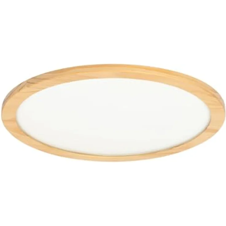 Lucande LED Deckenlampe Holz 48 cm mit Fernbedienung, dimmbar, wechselbare Lichtfarbe (2700-6500K), 24W LED, Wohnzimmerlampe, Deckenleuchte Esszimmer