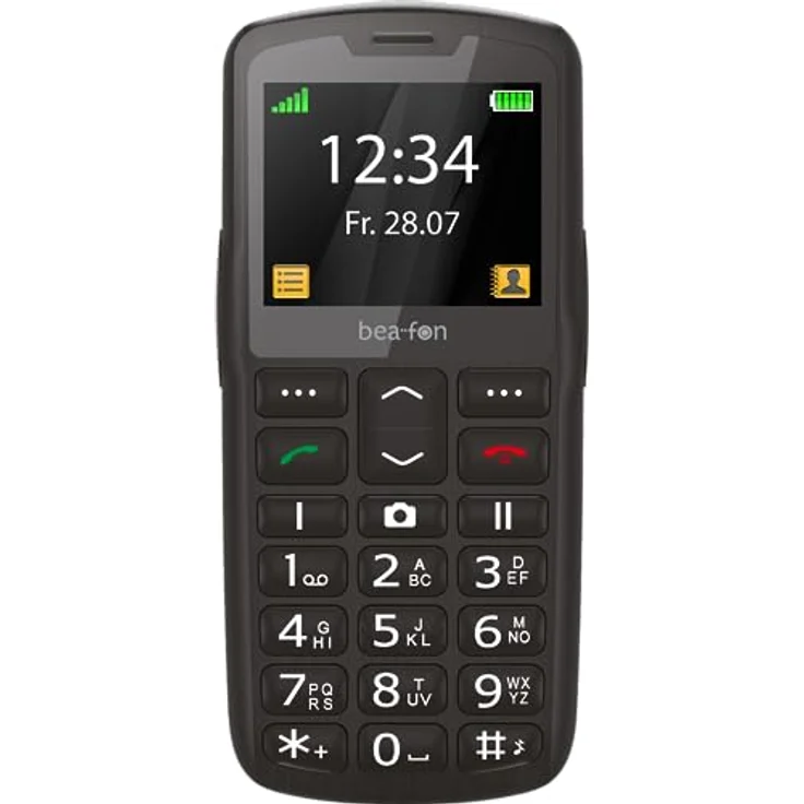 Beafon, SL260, Silverline, Handy, Bartype, Tastentelefon, Seniorentelefon mot SOS Notruftaste, 2,2" (5,58Zoll), schwarz – Bild 2