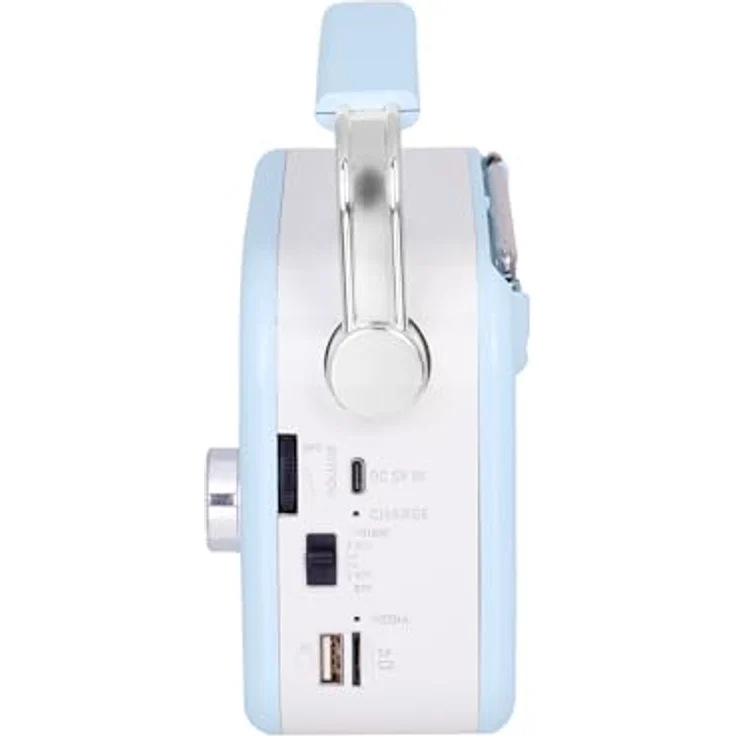 Trevi RDA 70 BR, Tragbares Analogradio mit MP3-Player und USB Type-C, blau – Bild 3
